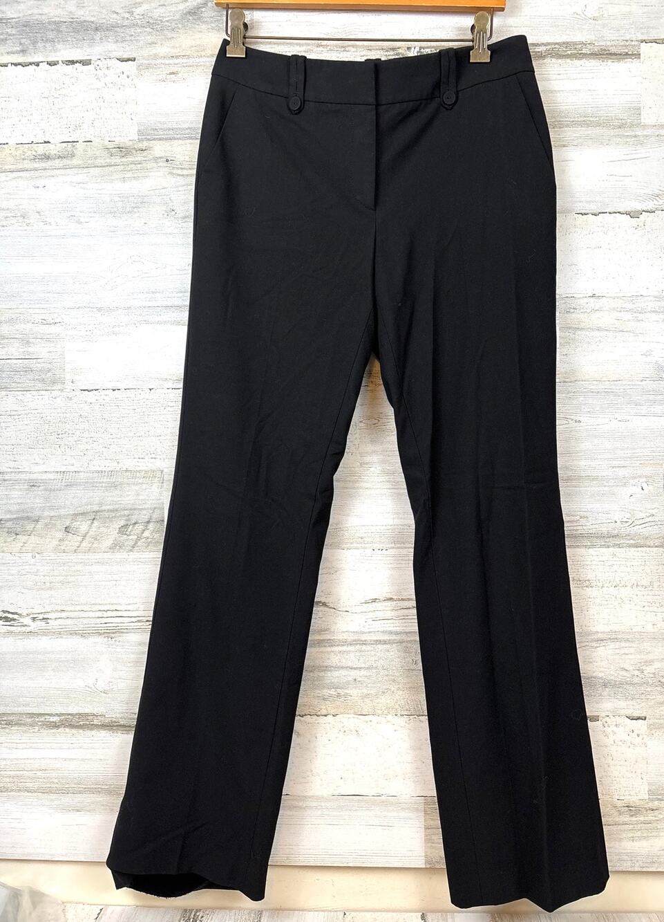 Talbots Womens 6 Black Signature Bootcut Dress Pants Career Workwear